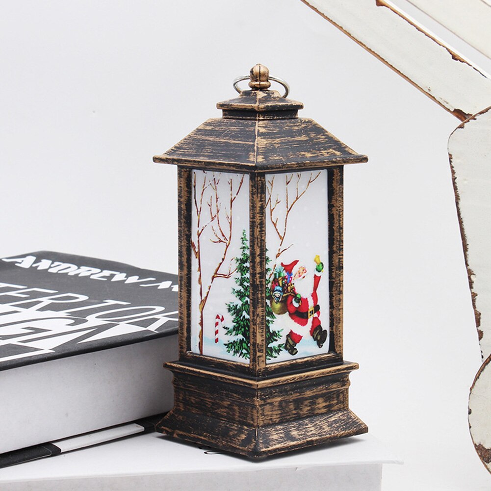 Joulukoristeita kynttilälisävaruste festivaali lyhty lumiukko hirvi joulupukki vintage kynttilänjalka valo roikkuu juhlapöytäsisustus
