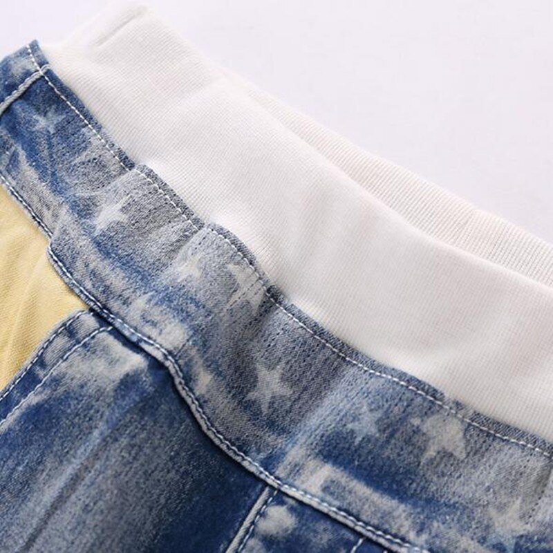 Pantalones cortos DE PEACH DE verano para bebés, pantalones vaqueros con cintura elástica, pantalones vaqueros a la altura DE la rodilla DE algodón para niños, ropa para niños