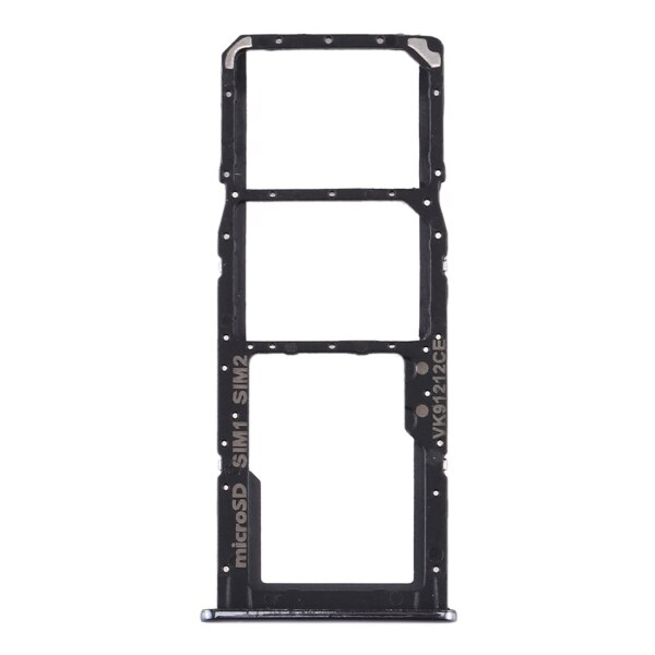 Sim Kaart Lade + Sim Card Tray + Micro Sd Card Tray Voor Samsung Galaxy A51/A515 Mobiele Telefoon sim Card Tray Vervangende Onderdelen: Black