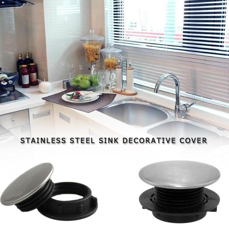 Steel Sink Plug Drain Basin Faucet Hole Cover Dispenser Tool Drainage Bathroom Cover System Accessories Drainage T7D9