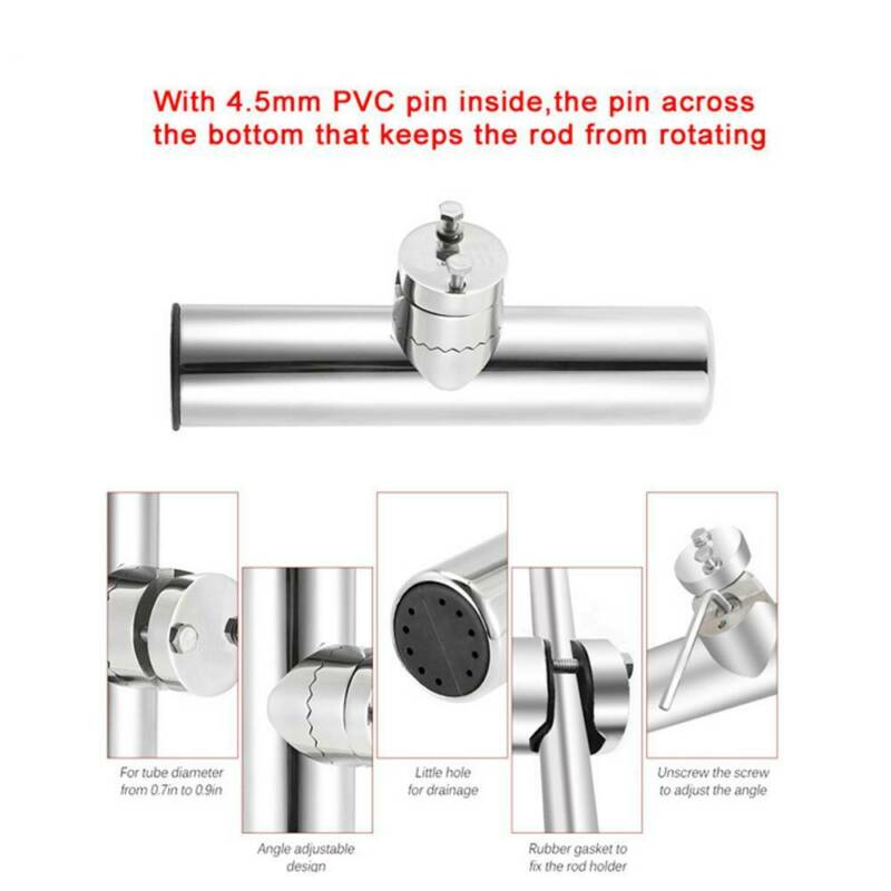 Soporte Para Barco 2 Soportes Para Caña De Pescar De Acero Inoxidable 316 - Grado Marino 10 Pulgadas | Para Barcos Accesorio Pesca Durable