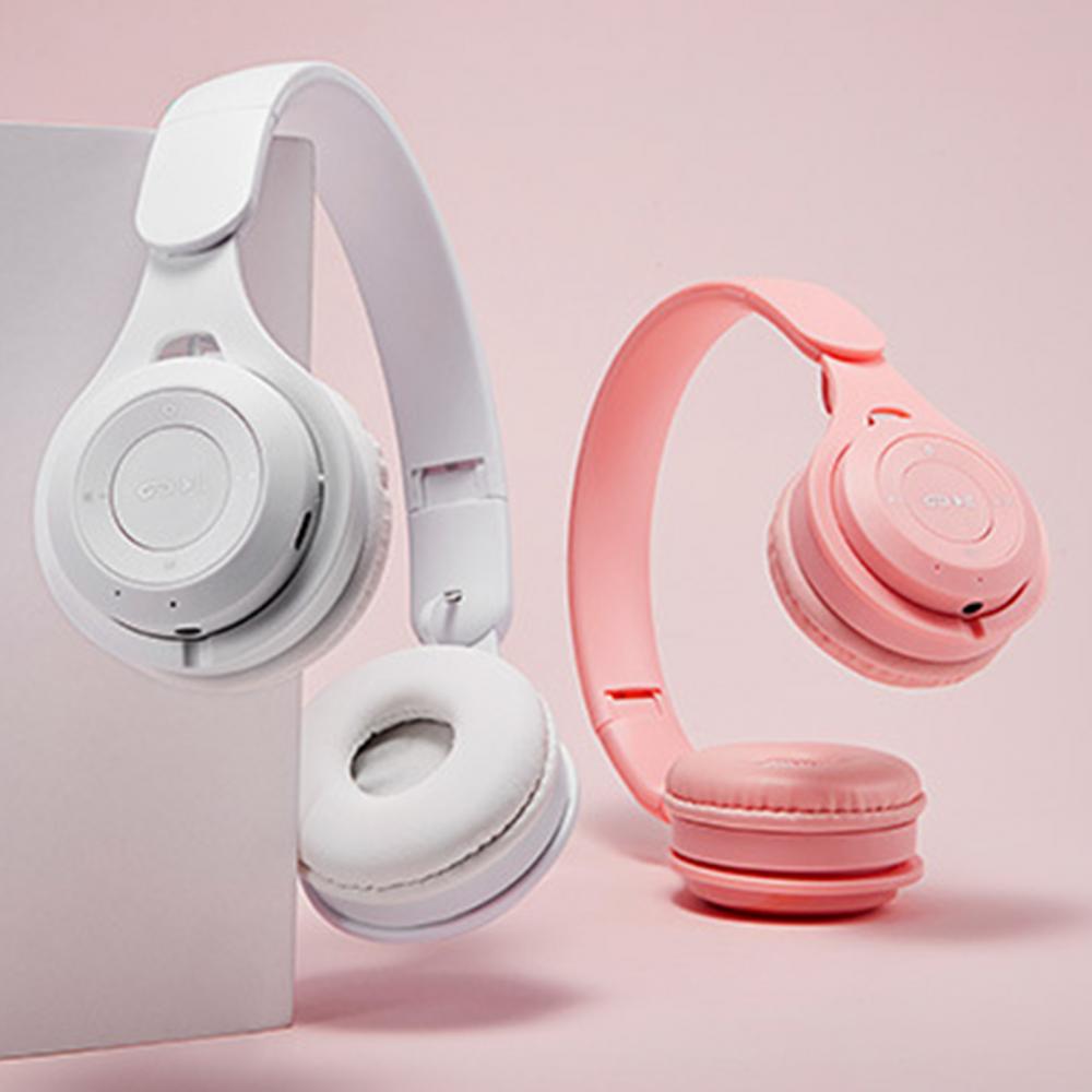 M6 Wireless Foldable Headset Macarons Heavy Bass Bluetooth-Gaming Music call Sports Comfortable To Wear Headphon