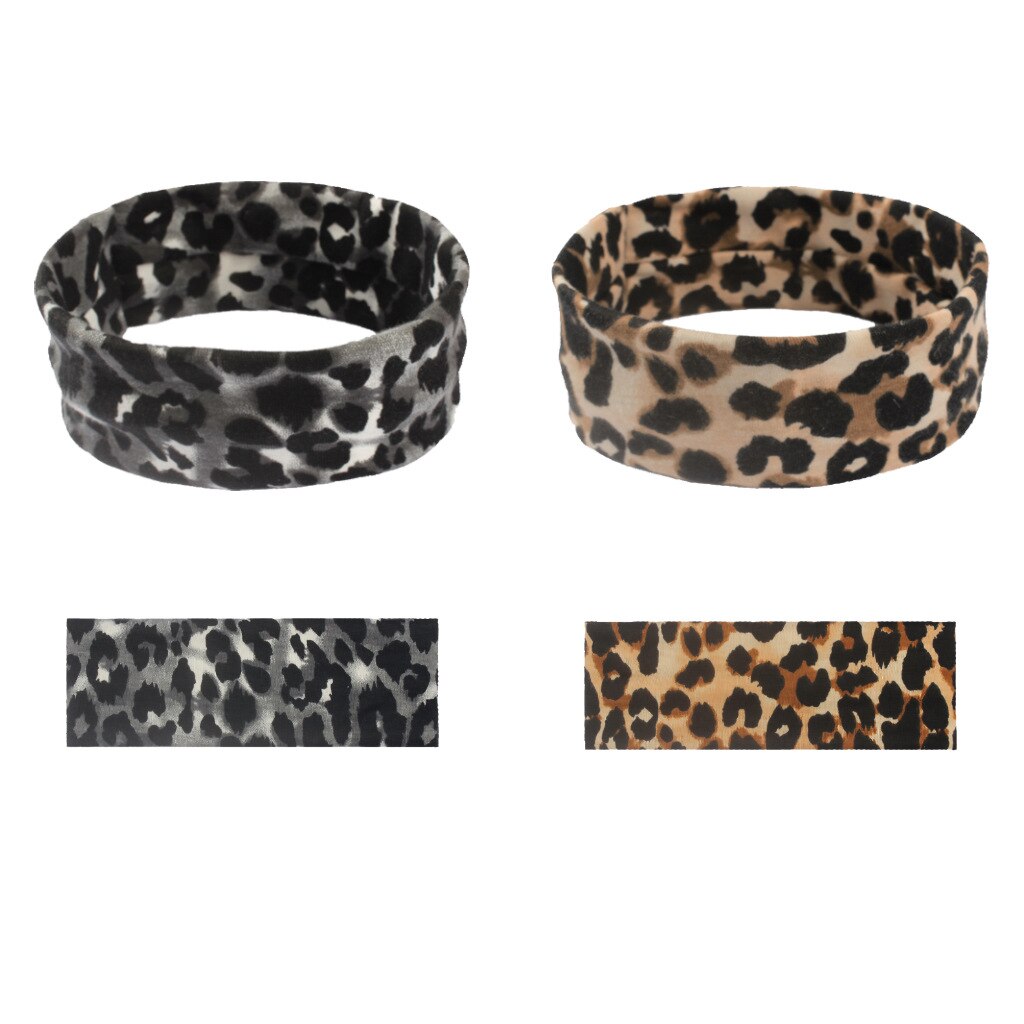 1 pc fjärils leopardmönster yoga elastiska hårband sport pannband anti-halk smalt hårband för gym inomhus fitness