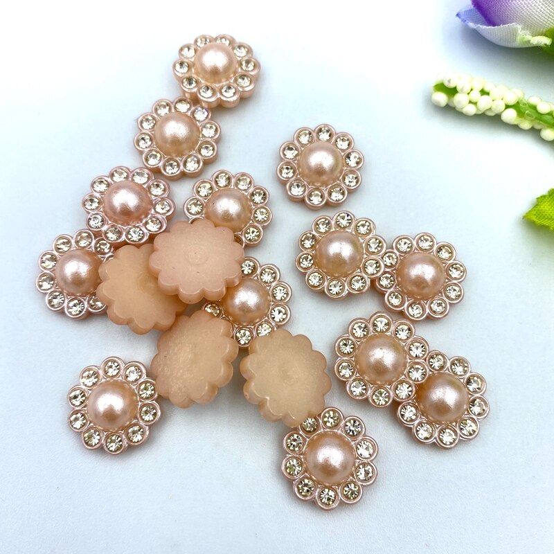 30 stk gør-det-selv perlen af et spidsbor dekoration håndværk flatback cabochon scrapbog pasform hårspænder udsmykning perler  b56