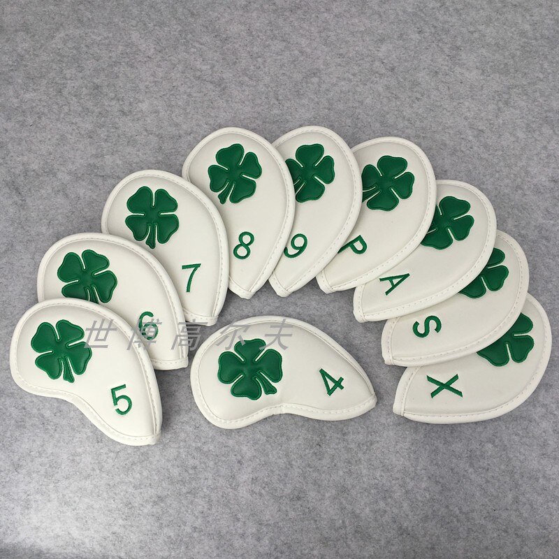 Lucky clover golf rautapäälliset pu golfraudat setti päälliset  #4-9 kpl 10 kpl/setti miehille naisille