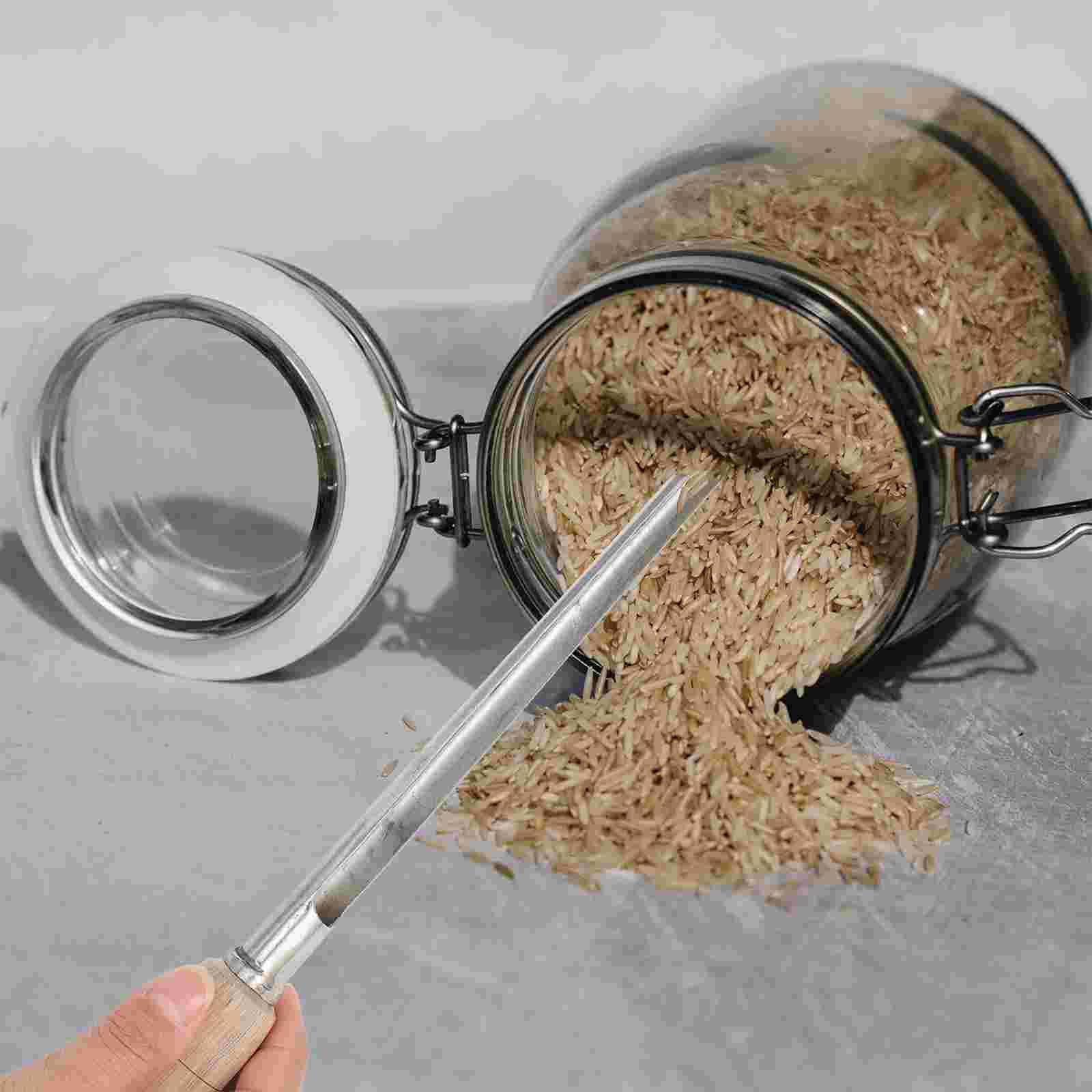 Wooden Handle Cereal Sampler Portable Wheat Corn Sampler Grain Detector Supply