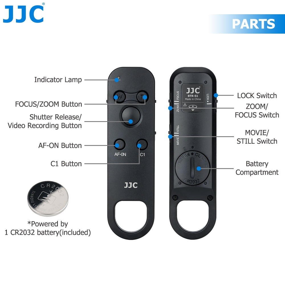 JJC senza fili a distanza controllore di Controllo per Sony a9 II a7 III a7R III a7R IV a6100 a6600 DSC-RX100 VII Sostituire RMT-P1BT comandante