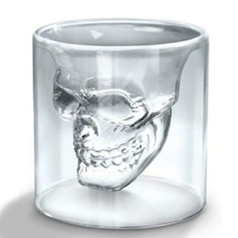Skull Cup Shot Glass Transparent Cup Crystal Skull Grandado skull-cup-shot-glass-transparent-cup-crystal-skull-grandado
