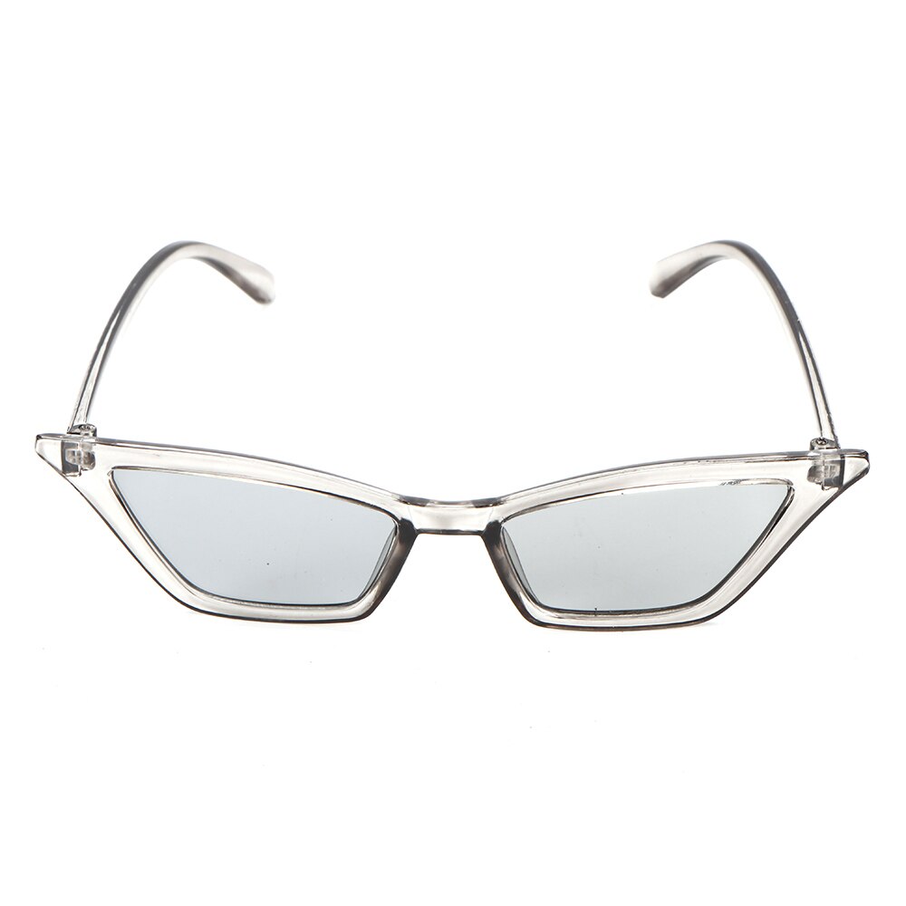 Naiset vintage cat eye aurinkolasit pieni kehys  uv400 aurinkovarjoja street eyewear luksus trendikkäitä aurinkolasit: Harmaa