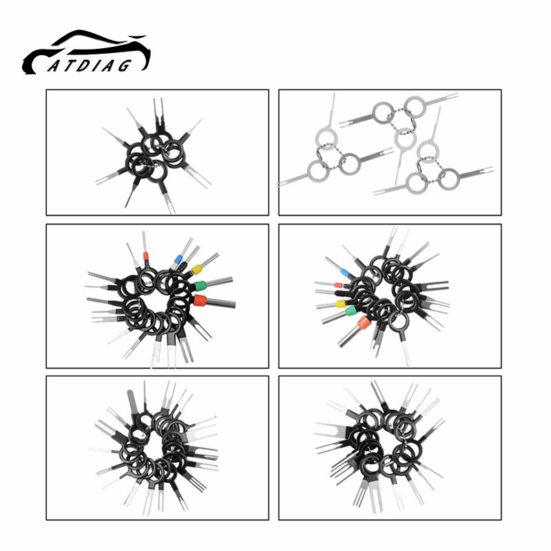 Car Plug Terminal 59/76/91pcs Removal Tool Pin Needle Retractor Wiring Crimp Connector Pin Extractor