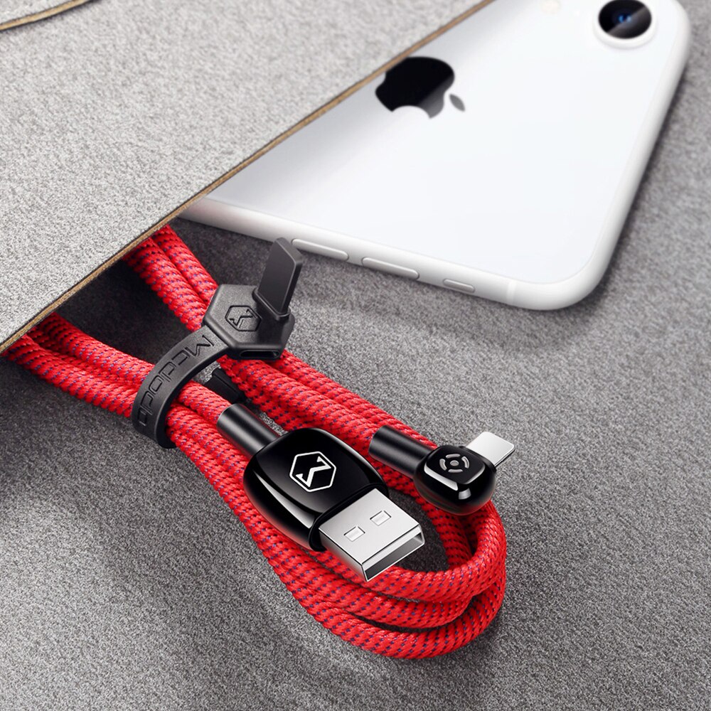 MCDODO Auto Trennen LED Licht Für iPhone Ladegerät Kabel USB Kabel Schnelle Lade Datenkabel Für iPhone XR XS Max 8 7 Plus