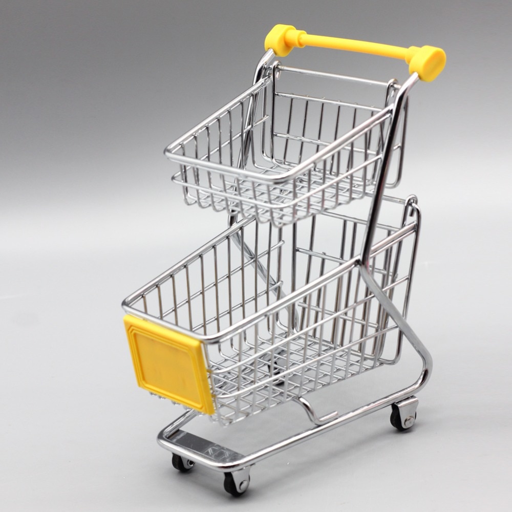 Mini Supermarkt Handcart Speelgoed Shopping Utility Winkelwagen Mode Opslag Funny Folding Winkelwagen Voor Chi