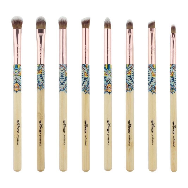 Anmor pinceaux de maquillage maquillage brosse cheveux synthétiques beauté fard à paupières ensemble fond de teint poudre cosmétiques Kit outils