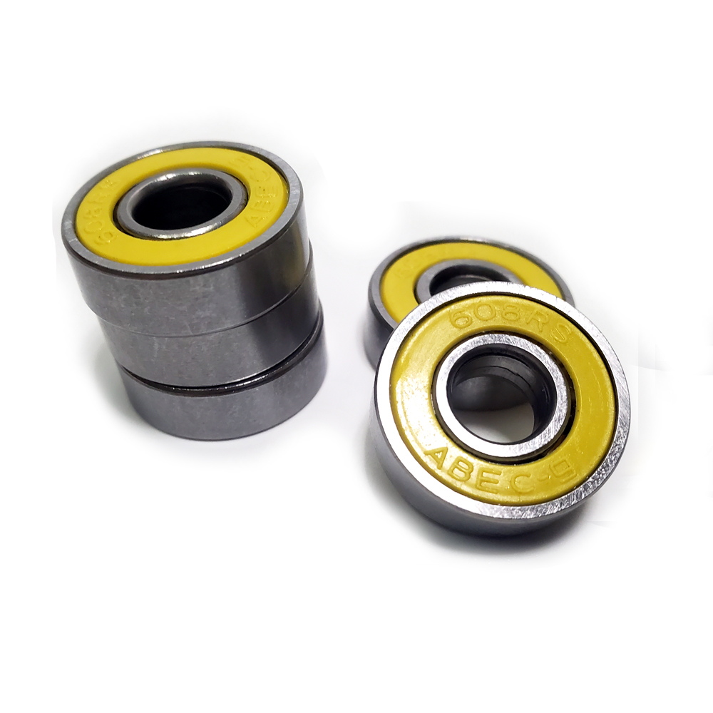 10Pcs 608 2RS ABEC-9 Skateboard Wiel Roestvrij Lager 8X22X7Mm Stalen Lagers Skate board Roller Accessoires