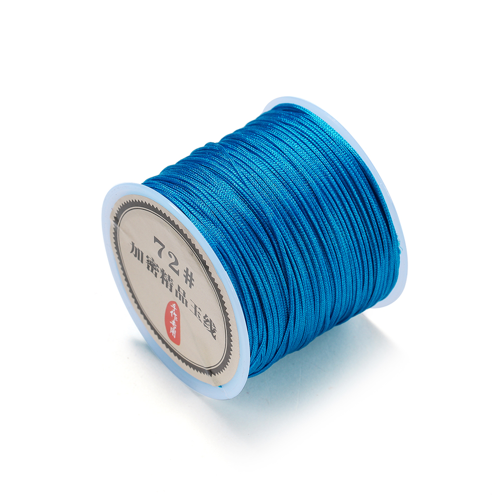 10/50M 0.8mm Nylon Draad Koord Chinese Knoop Armband Gevlochten String voor DIY Kwastje Kralen Shamballa String sieraden Maken: M / Bruin