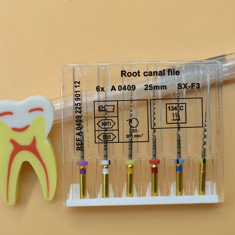 Dental Super Bestanden Endo Rotary Files Endodontische Niti Bestanden 21Mm 25Mm Nikkel Titainium Instrument SX-F3 Tandheelkunde