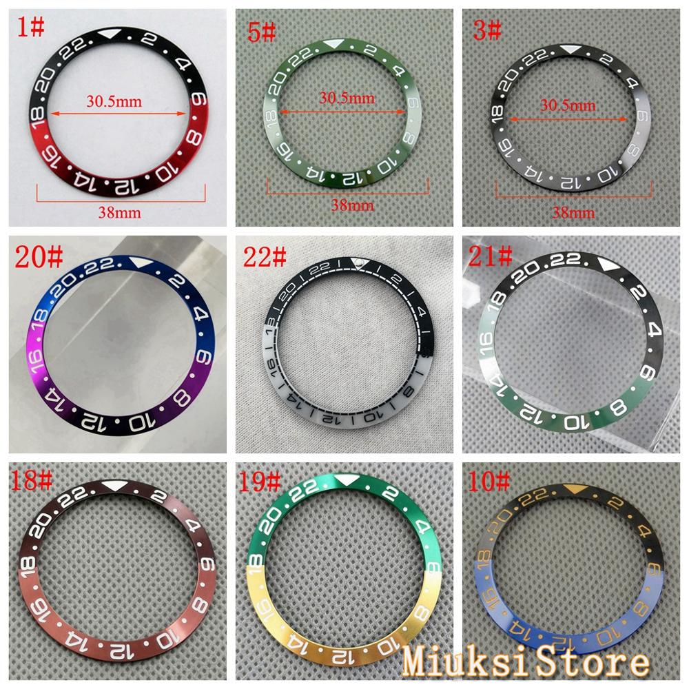 38mm gmt keramiikkakehys titaanikellojen kehykset sopivat automaattiseen mekaaniseen kelloon 40mm miesten kellon kehystä