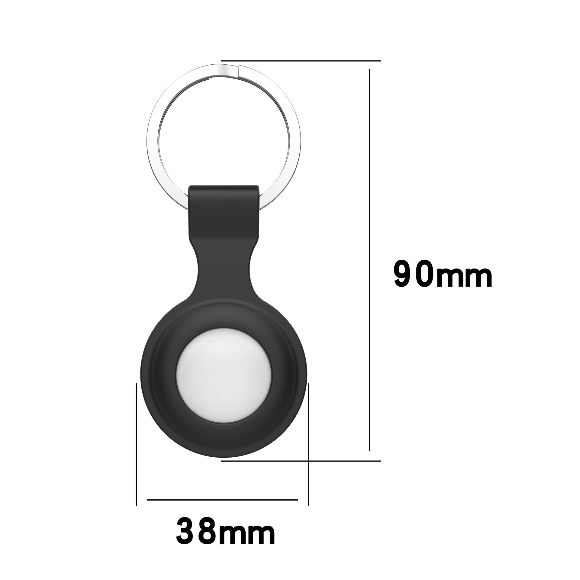 Retainer Cases For Apple Airtags Location Trackers Hanging High Durable Solid Silicone Buckle AntiLost Protective Covers