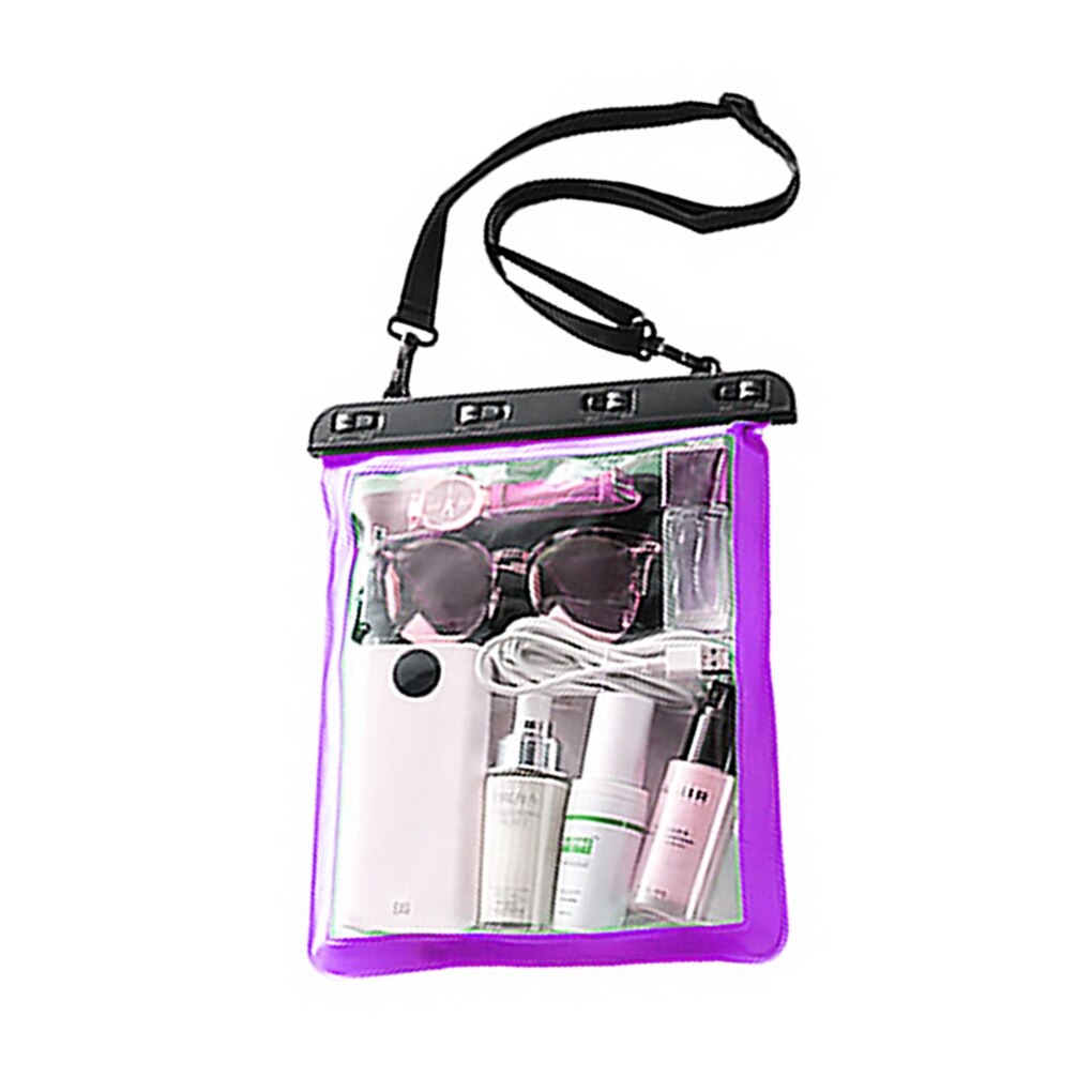 Waterproof Shoulder Bag Swimming Surfing Beach Water Playing Phone Transparent Toiletry Pouch