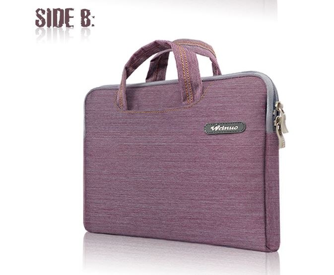 Slanke laptoptas, computertas, notebookhoes, heren- en dameszakentas, aktetas, reistas: Paars