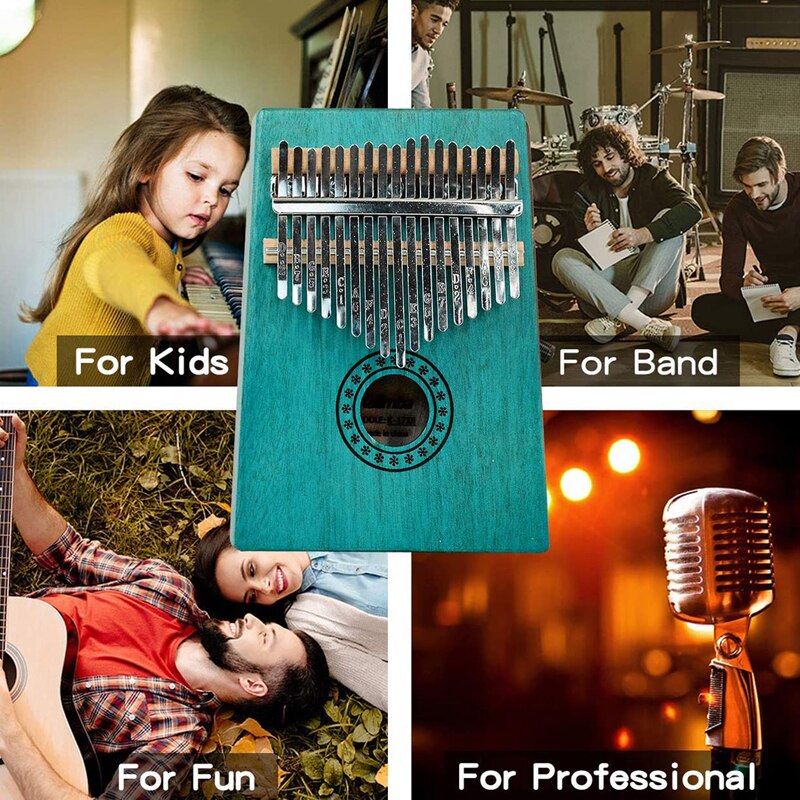 Kalimba 17 Key Mahogany Thumb Piano Mbira Musical Machine Instrument Africa Finger Piano 30 key Instrumento Elk