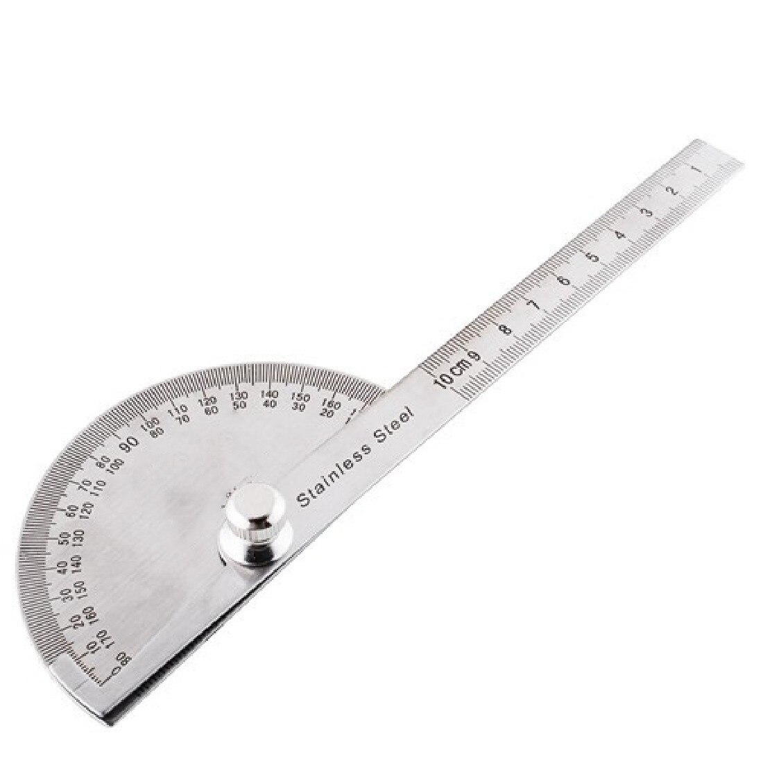 Digital Ruler Stainless Steel Round Head 180 degree Protractor Angle Finder Rotary Measuring Ruler Machinist Tool Craftsman