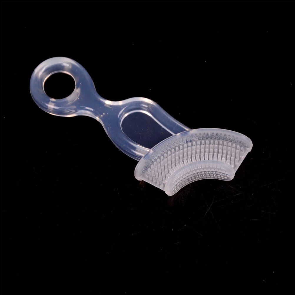 Cute Baby Toothbrush Children Teeth Clear Massage Soft Silicone Infant Rubber Cleaning Brush Massager Set Girl Boy