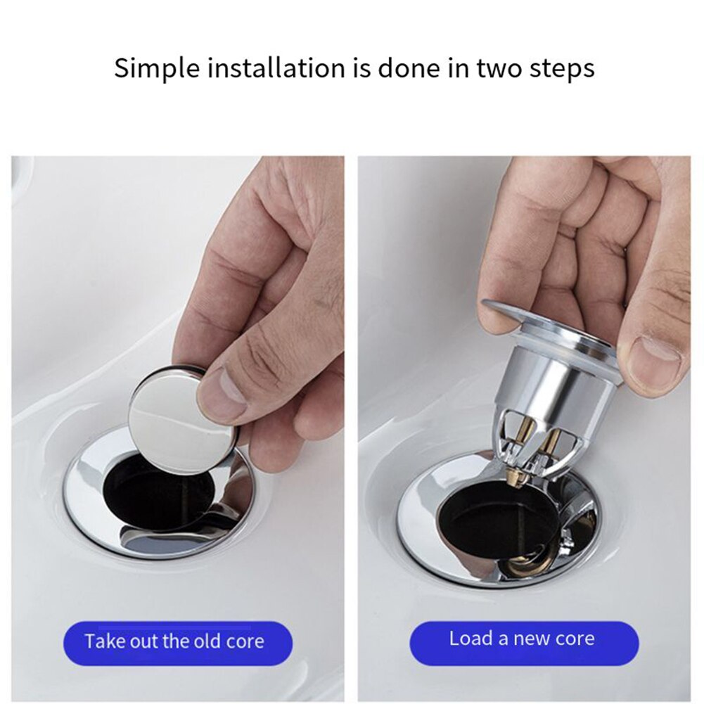 Sink Plug Drain Strainer Shower Prevent Clogging Sink Drain Bounce Plug Washbasin Bathroom Water Stopper Cover