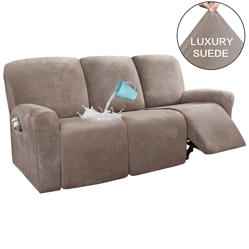 Suede Recliner Sofa Cover All-inclusive Massage Deck Lazy Boy Chair Covers Lounge Single Seat Couch Slipcover Armchair Cover