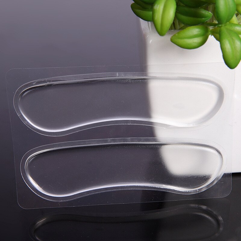 2Pair Strip Heel Stick Massage Pedicure Shoes Liner Silicone Soletta Gel Pads Feet Protector Foot Care Tool Inserts Almofada