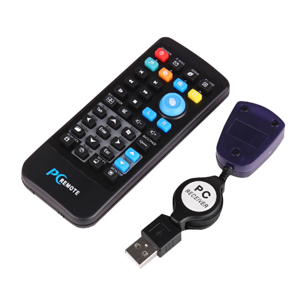 Draadloze pc-muis Afstandsbediening Controller USB-ontvanger IR-afstandsbedieningsgereedschap voor laptop PC Computercentrum Windows 7 8 10 Xp