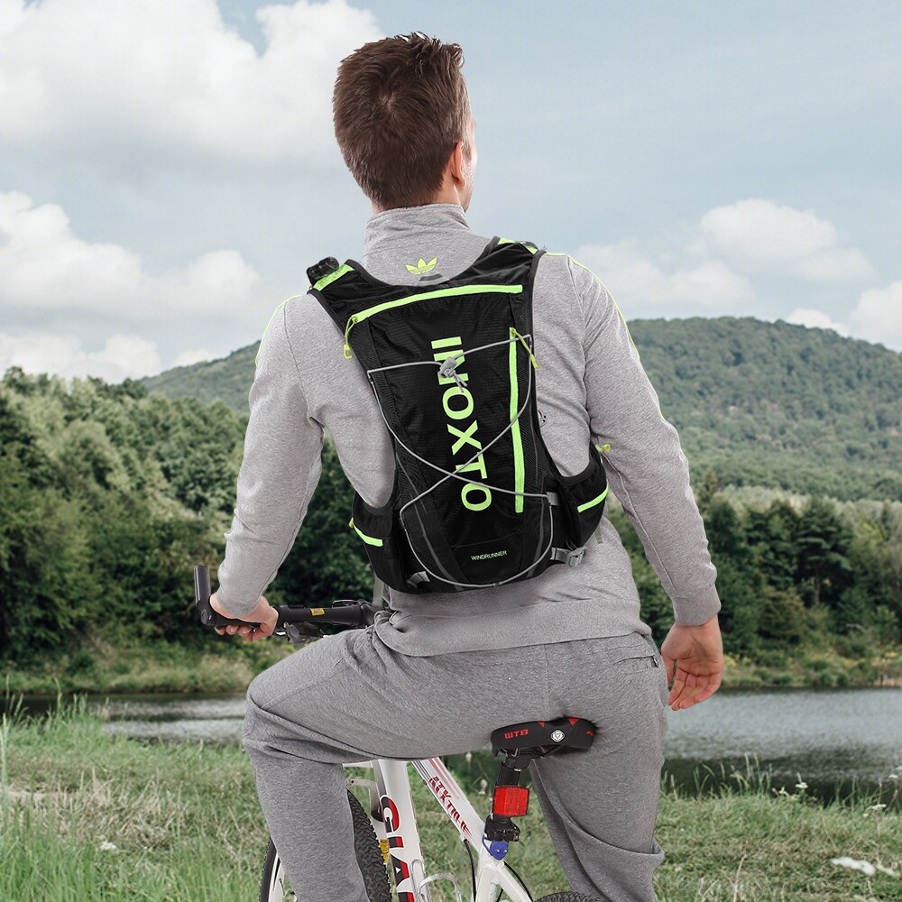 Chaleco de hidratación para correr de 8L, mochila para hombre y mujer, bolsas de agua para deportes al aire libre, Maratón, trotar, senderismo, mochila