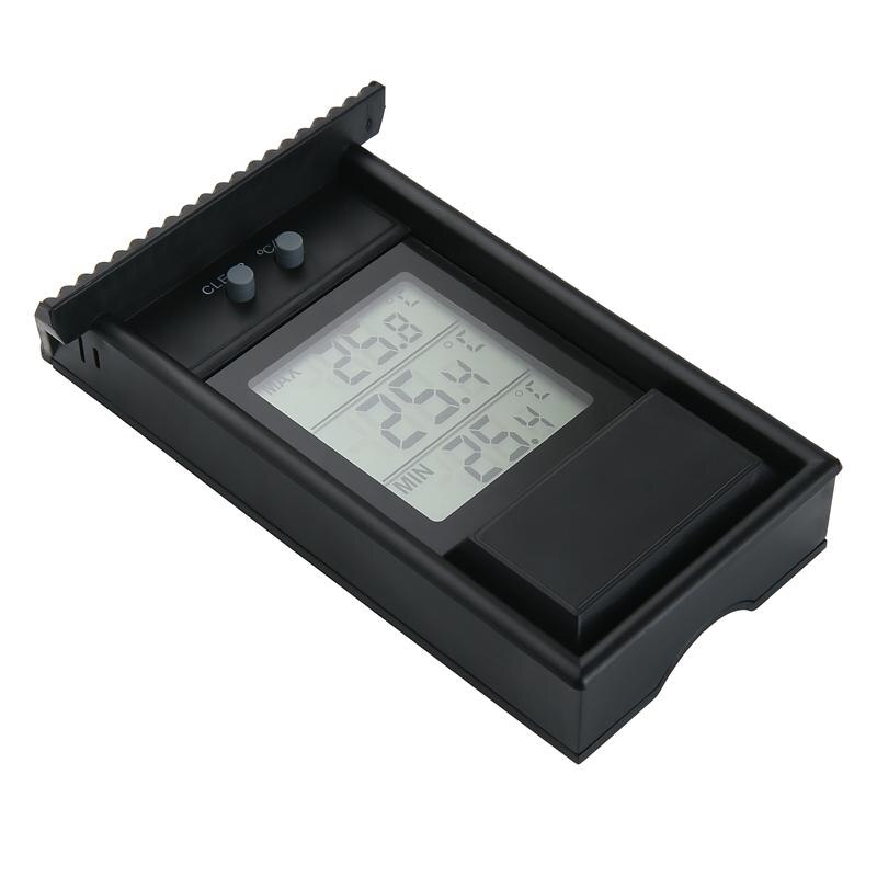 Termómetro impermeable para jardín, medidor de temperatura con orificio de gancho, interruptor de 20 ~ 50C C/F, para ventana exterior, refrigerador