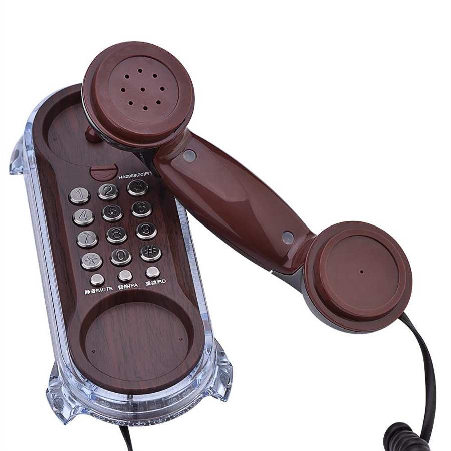 Retro Vintage Telefoon Europese Stijl Oude Telefoon Desktop Vaste Bedrade Telefoon Wandmontage Telefoon Vast Voor Home Office Hotel