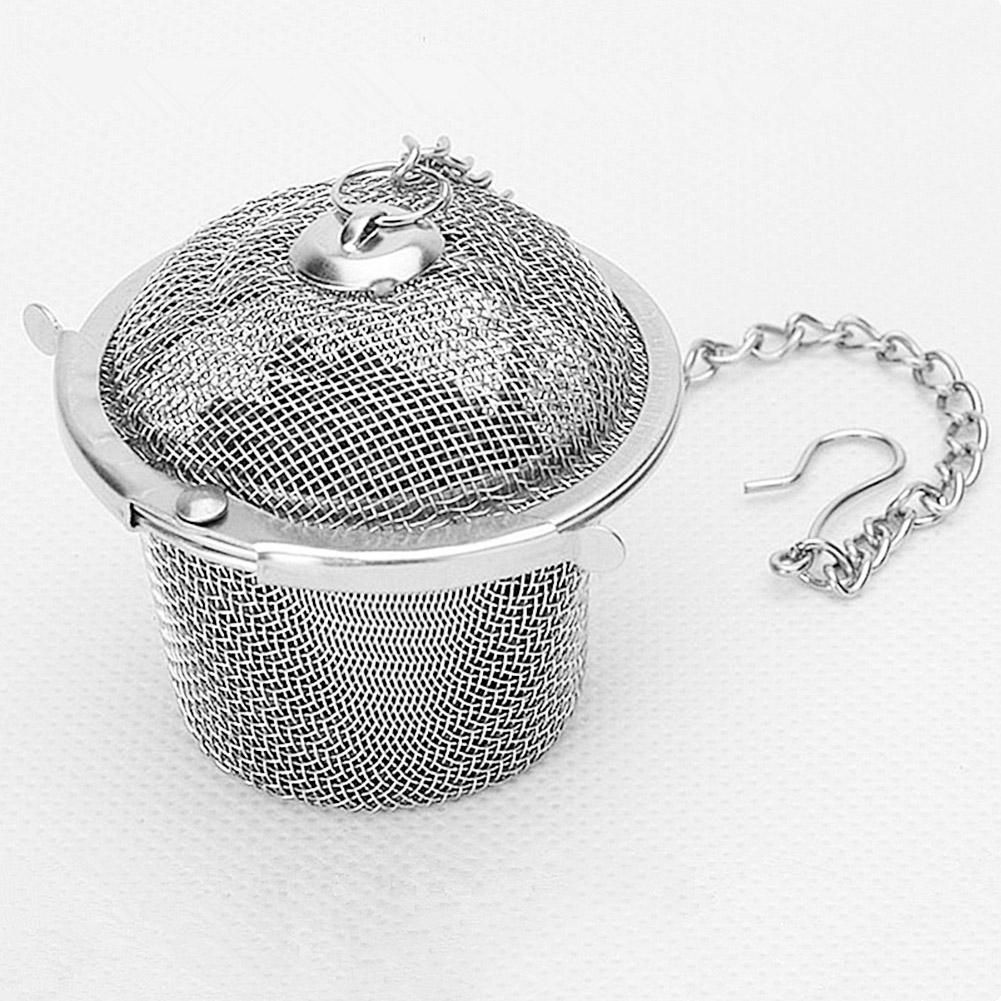 40 #80 Grids Mesh Roestvrij Stalen Emmer Tea Ball Infuser Fijnmazige Filter Zeef met Ketting