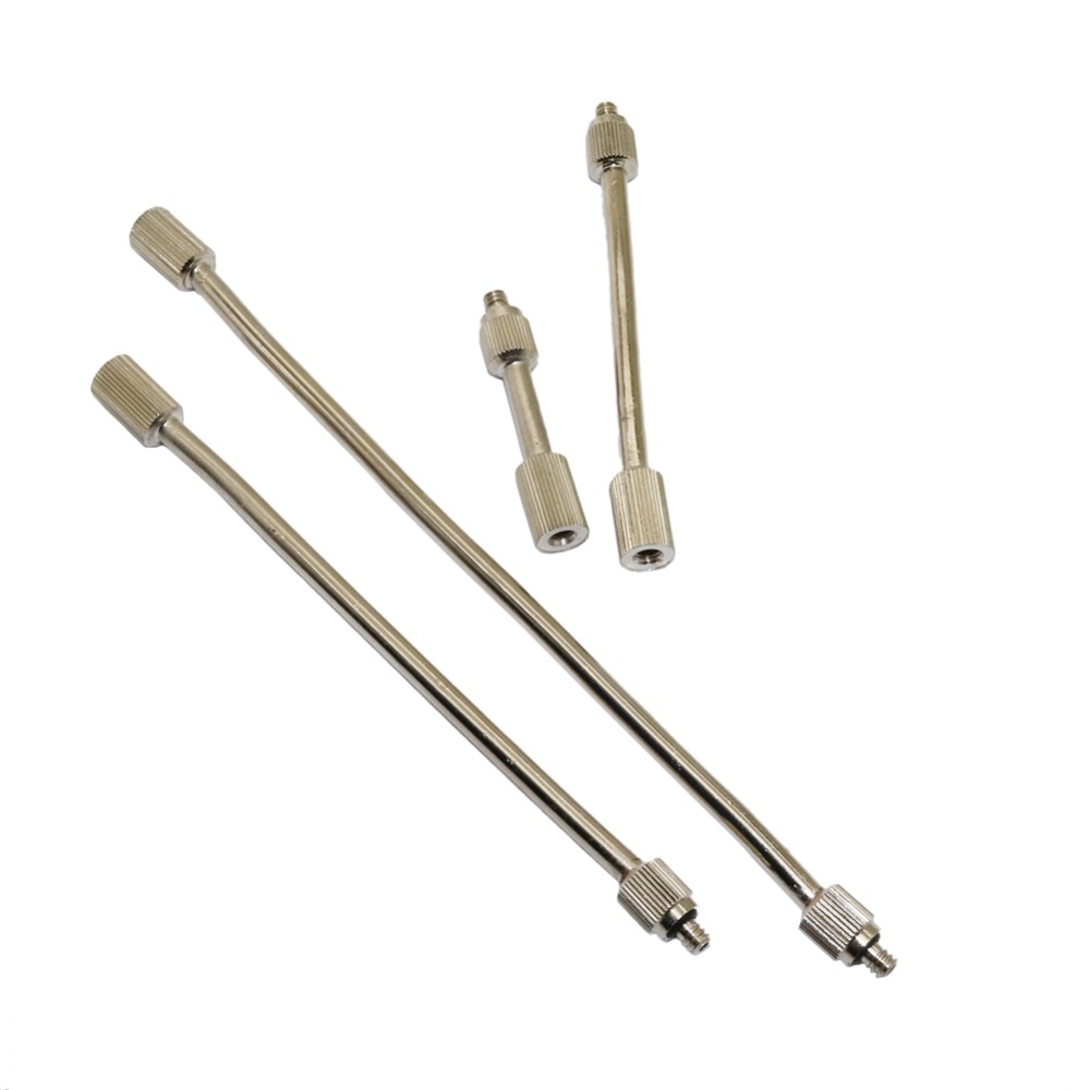 50mm/98mm/146mm/188mm Copper 3/16 Inch Thread Mist Nozzles Extension Rod Fog Atomization Sprayer Flexible Extension Pole 1 PC