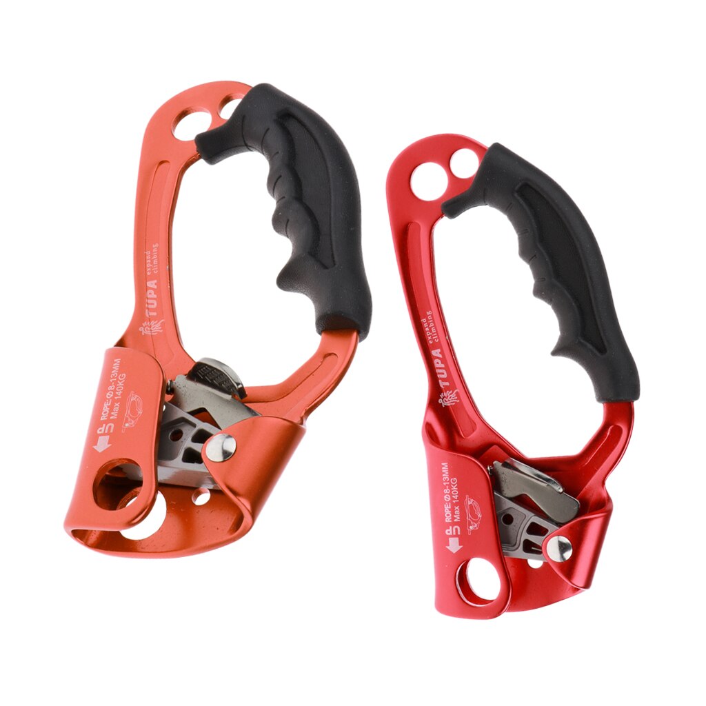Hand Ascender Rock Climbing Tree Arborist Rappelling Gear Equipment Rope Clamp for 8~13MM Rope 22KN