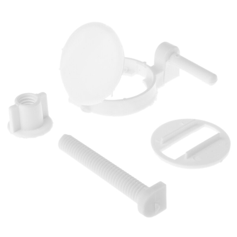 2 Stuks Plastic Toiletbril Schroeven Bevestigingen Fit Toiletbrillen Scharnieren Reparatie Tools K3KA