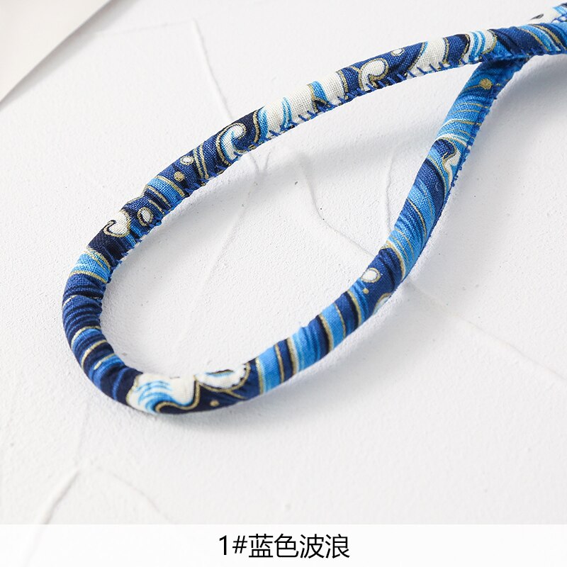 8Mm Japanse Ronde Touw Voor Kimono Accessoires Decoratie Lanyard Diy Handgemaakte Haaraccessoires Huisdier Touw Materiaal: blue