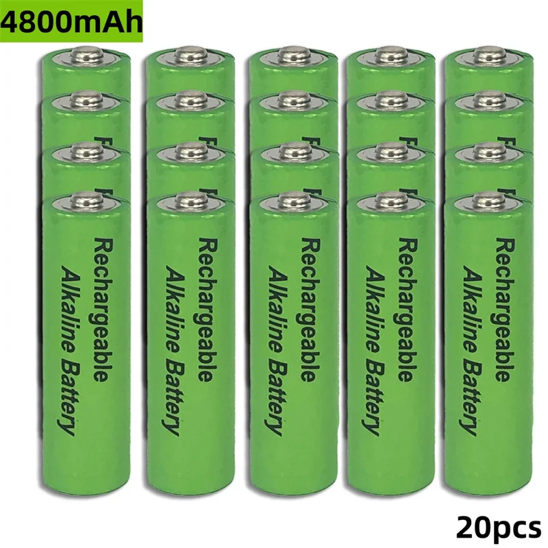 1.5V AA+AAA rechargeable battery 3800mAh/4800mAh large capacity alkaline rechargeable battery AAA+ charger: Lavender