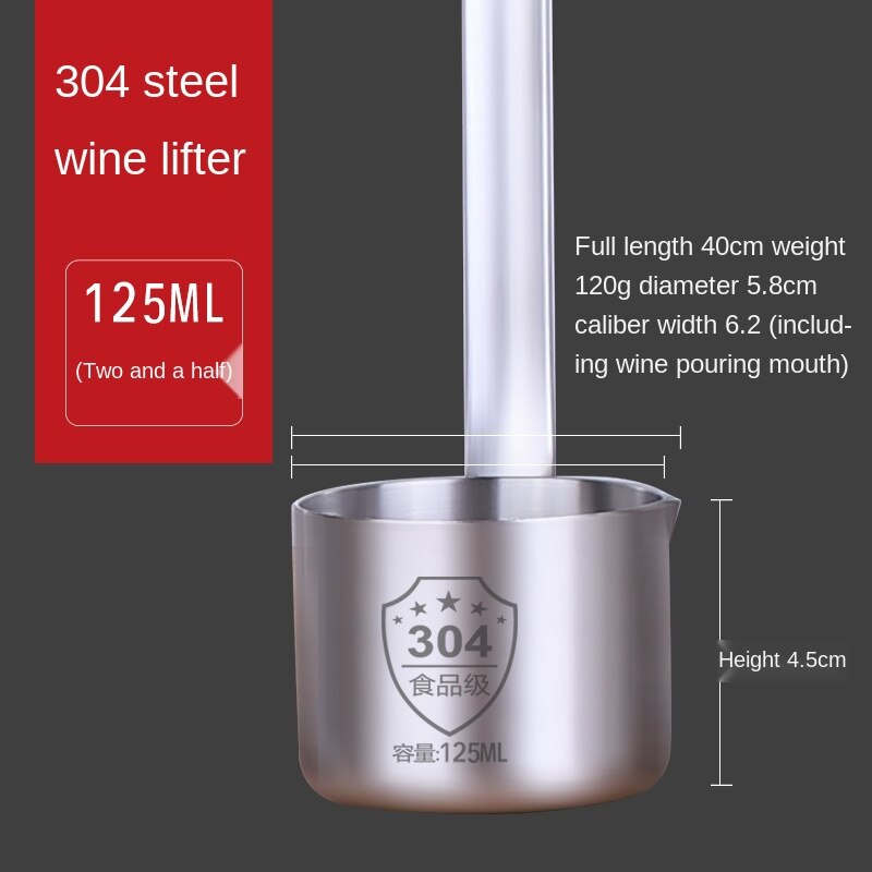 Cuchara elevadora de vino colgante, embudo de aceite de acero inoxidable 304, filtro doméstico de gran calibre pequeño, cantidad de vino: Azul