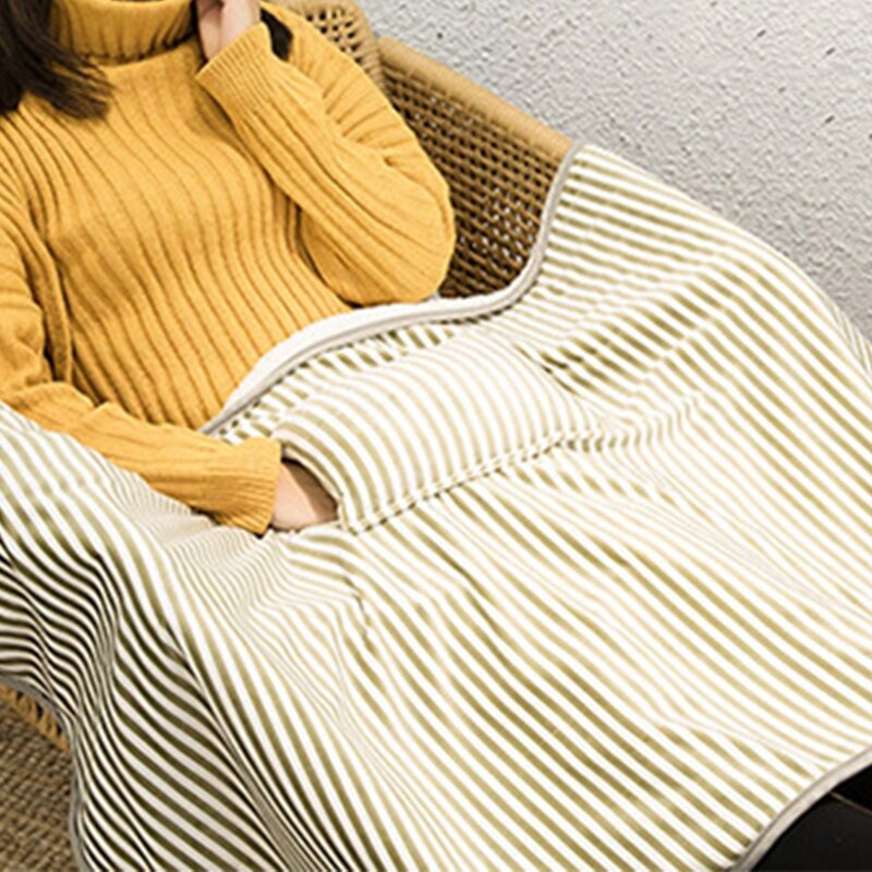 Smart USB Heated Knee Pads Electric Blanket Soft Flannel Safety Household Temperature Keep Warm Adjustable Thermostat Handy Bed