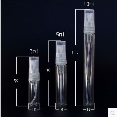 20 stks 2 ml 3 ml 5 ml 10 ml Transparante draagbare spray fles Parfum Flessen Flesjes Navulbare Parfum verstuiver Reizen Toegang