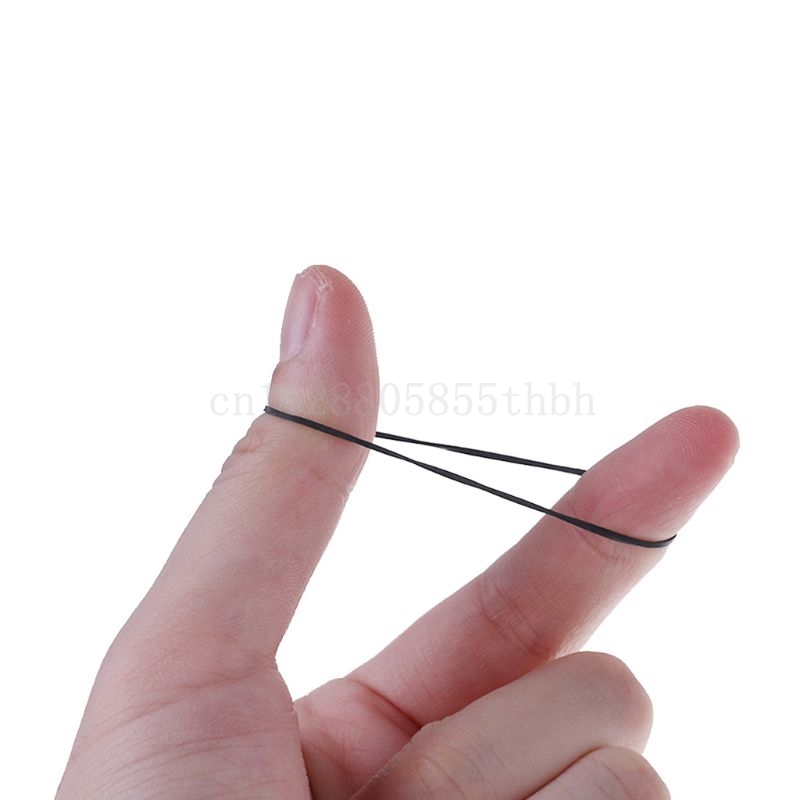 Cinta de casete Universal de 1mm de ancho, cinturones surtidos de cinta de goma plana común de 45-130mm para grabadora Walkman DVD, 50 unids/bolsa