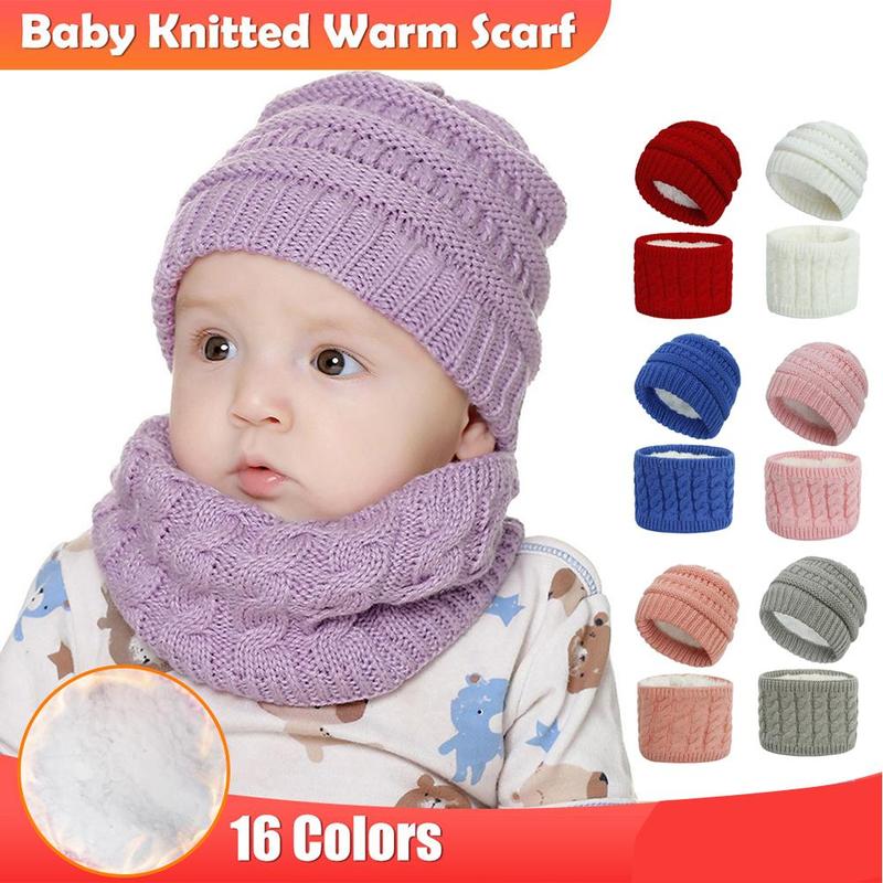 Baby Newborn Scarf For Boys Girls Baby Cotton Knitted Snood Scarves Warm Thick Wool Men Lady Fur Winter Scarves Neck Unisex A3Z9
