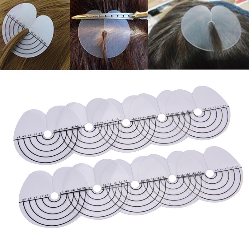 Protectores térmicos para extensiones de cabello, herramientas de peinado útiles, 10 piezas
