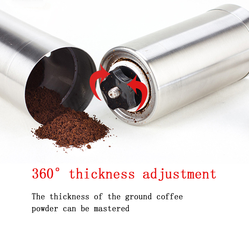 Roestvrij Staal Handmatige Koffiemolen Set Koffiezetautomaat Molen Keramische Metalen Hand Koffiemolen Maker Draagbare Koffie Gereedschap