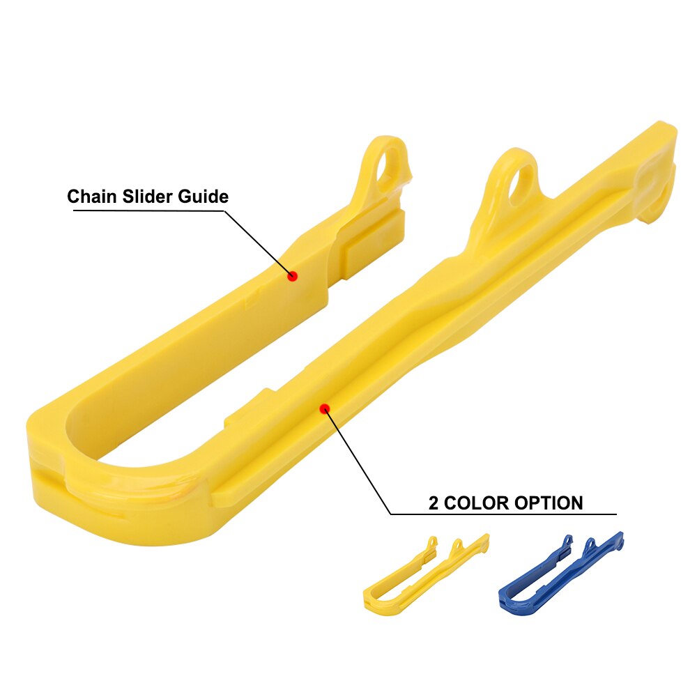 Motorsykkel kjede skyve svingarm styrebeskyttelse beskytter til suzuki drz 400 dr-z400 drz 400e dr -z400e 2000-2007 drz 400s 2000: Gul