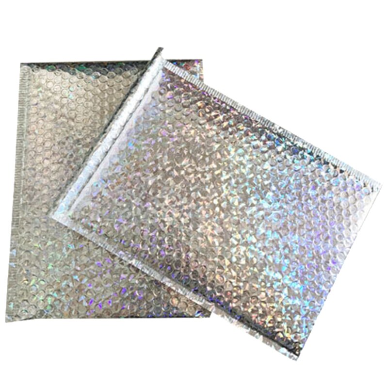 50Pc Packaging Bubble Mailers Gold Paper Padded Envelopes Bag Bubble Mailing Envelope Bag 15x13Cm+4Cm: Default Title