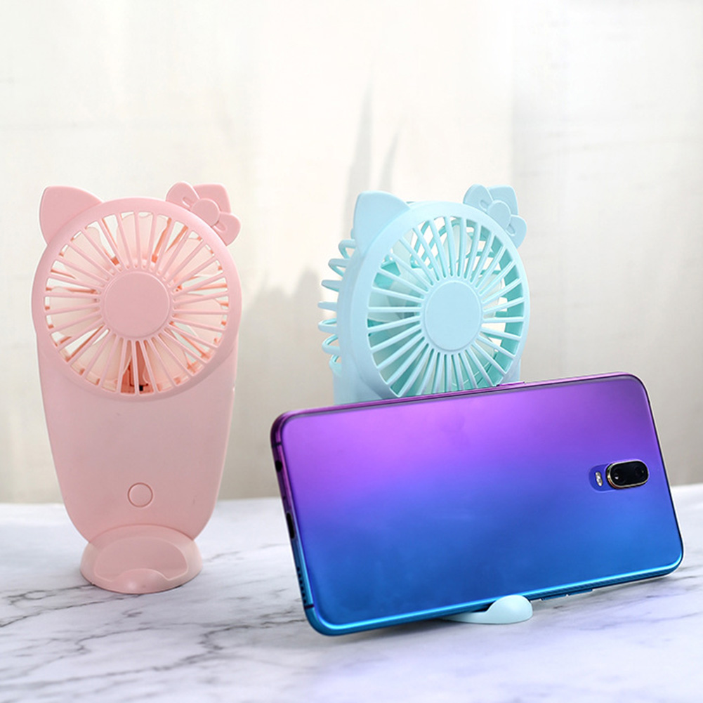 USB Mini Fan Phone Holder Bracket Portable Electric Handheld Air Cooler Fan Student Home Travel Outdoor Ventilador
